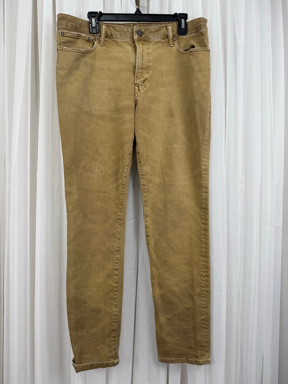American Eagle NE(X)T Level Flex Men’s Khaki Jeans 34x32 Stretch Cotton Tan